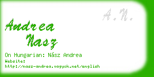 andrea nasz business card